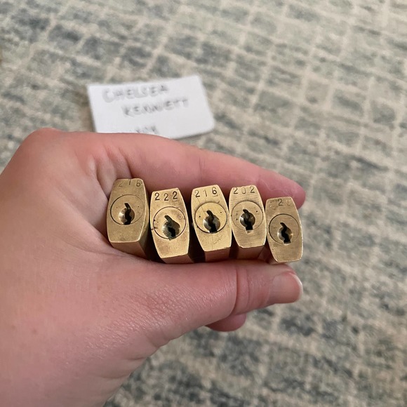 Louis Vuitton luggage lock Authentic vintage brass DIY Necklace - Picture 11 of 12